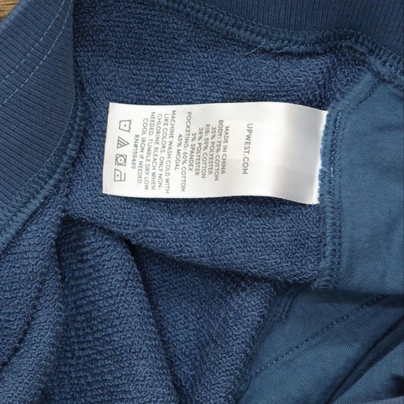 NWT Upwest Mens Pull On Short with Pockets Blue L - Picture 8 of 8